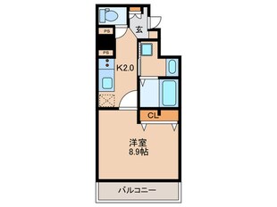 ピタゴラ箱崎の物件間取画像